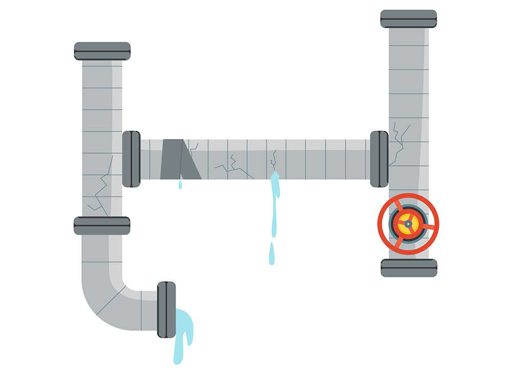تسرب المياه من سقف الحمام | اكتشف ما هي أسباب تسربات المياه بالحمامات والمطابخ وكيفية علاج مشكلة تسريب الماء من الجدار